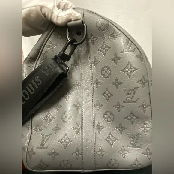 Louis Vuitton Keepall Monogram Gray Duffel Bag - Picture 9 of 16
